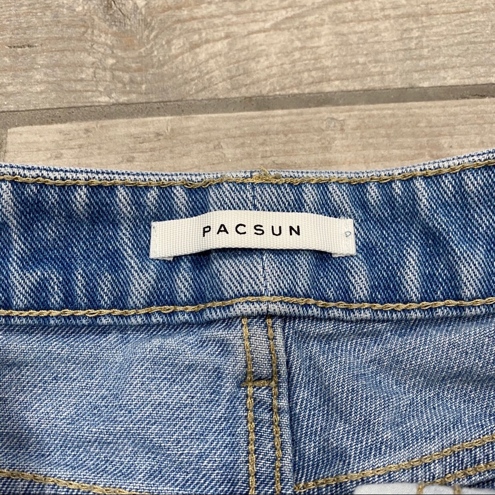 High Waisted Daisy Denim PacSun Mom Shorts - Picture 7 of 11